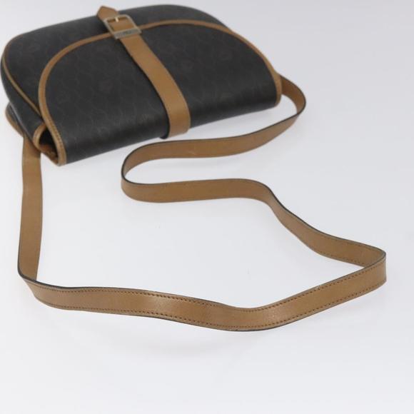 Christian Dior Honeycomb Canvas Chain Shoulder Bag PVC...